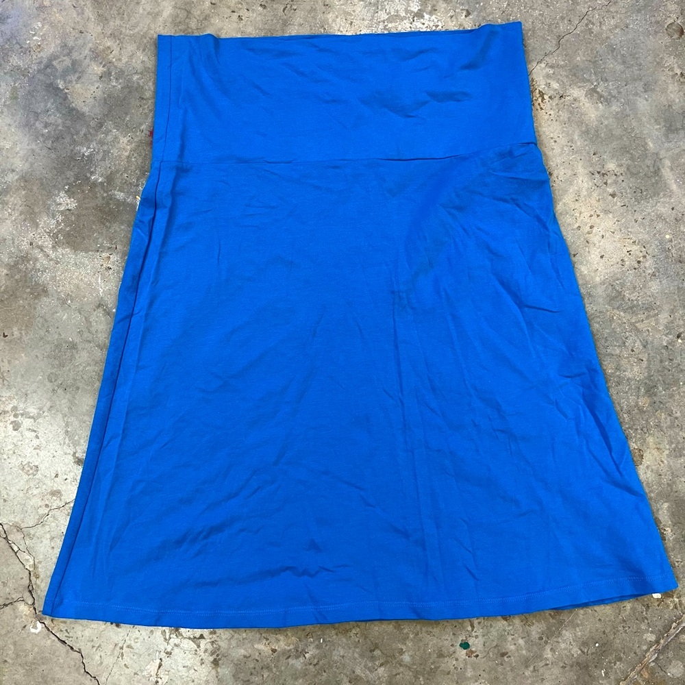 Blue organic cotton skirt